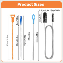 Drain Unblocker Cleaner Brush Tool - 5PCS Shower Drain Unblocker Gunk Remover Kitchen Sink Unblocker Tool, Plug Hole Unblocker Bathroom Hair Unblocker for Shower